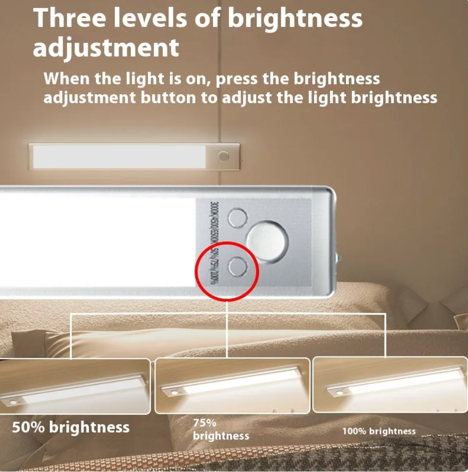 Motion sensor LED cabinet light.