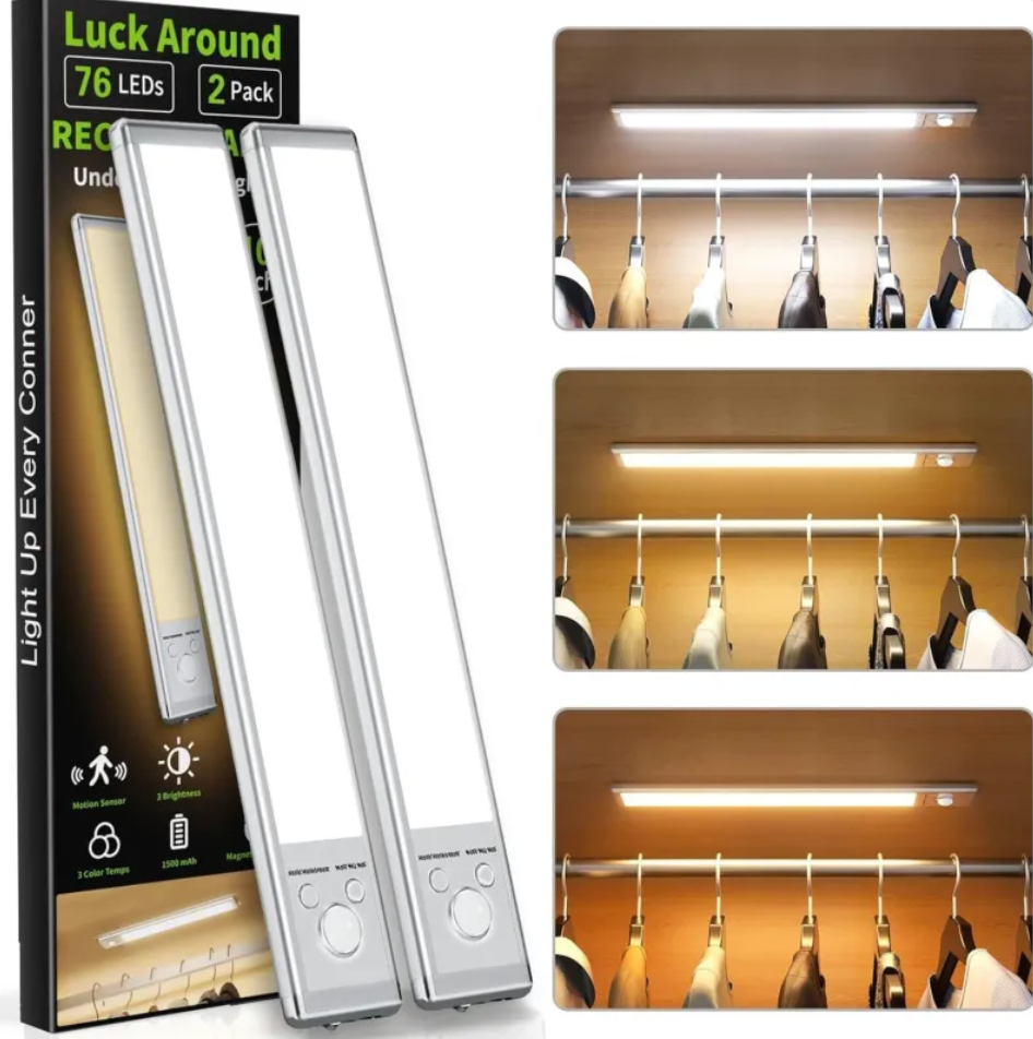 Motion sensor LED cabinet light.