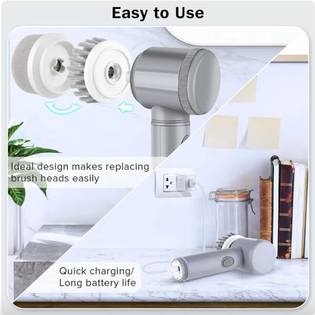 Cordless Electric Spin Scrubber