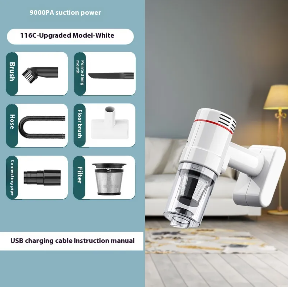 Handheld Cordless Car Vacuum Cleaner