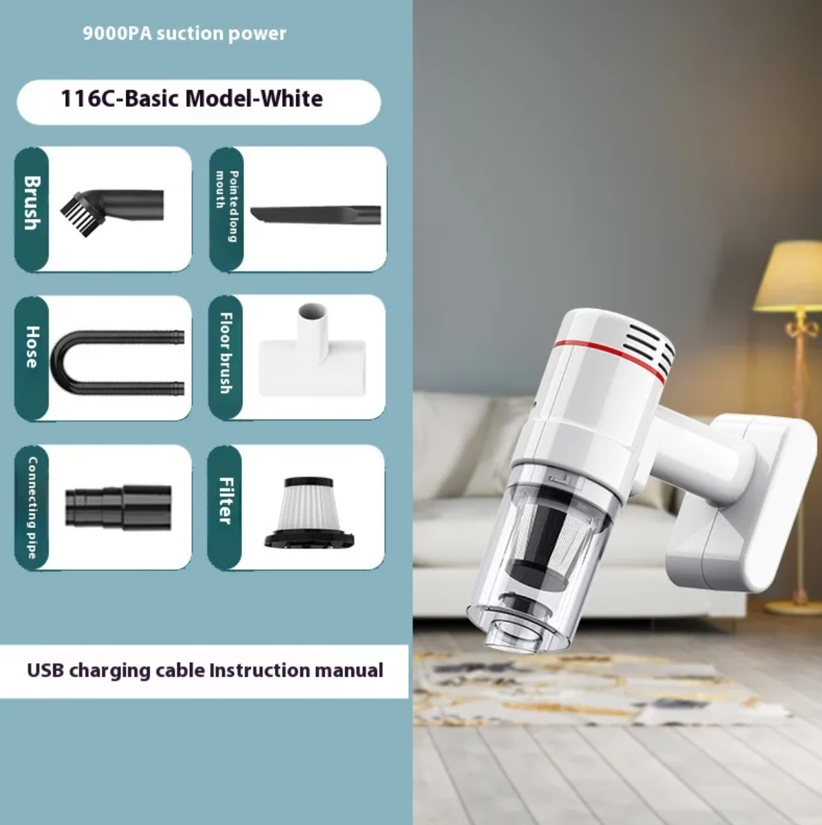 Handheld Cordless Car Vacuum Cleaner