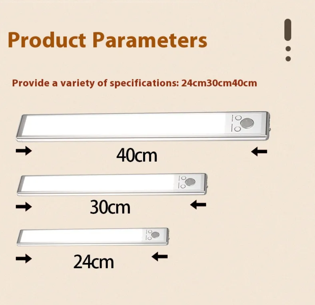 Motion sensor LED cabinet light.